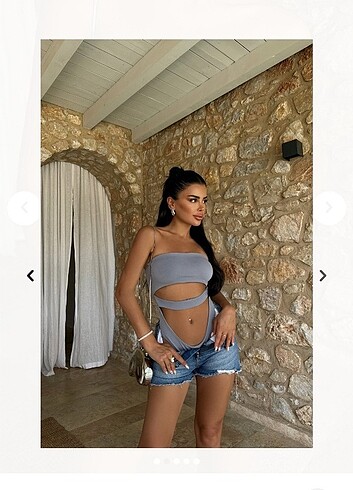 m Beden gri Renk Pencere detay bodysuit