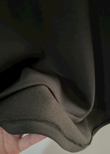 LC Waikiki Kadın Siyah haki Oversize Sweatshirt