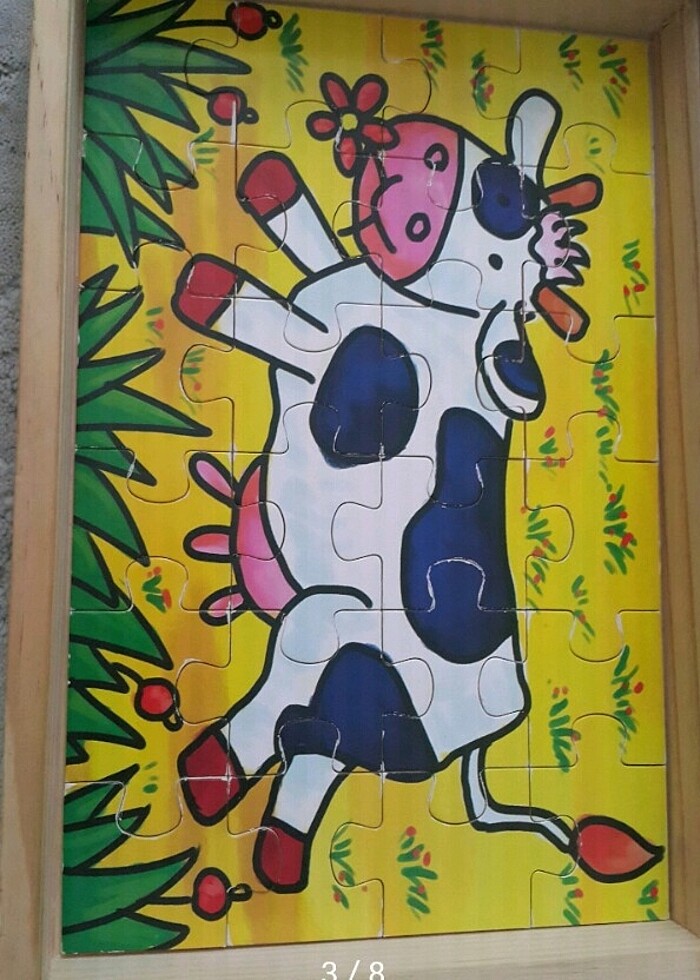 Çocuk ahşap puzzle - Görsel 2