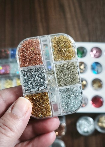 Renkli Tırnak Süslemeleri Seti - Görsel 5