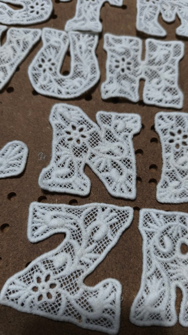 Dantel İşlemeli Bohem Alfabe Harfleri - Görsel 2