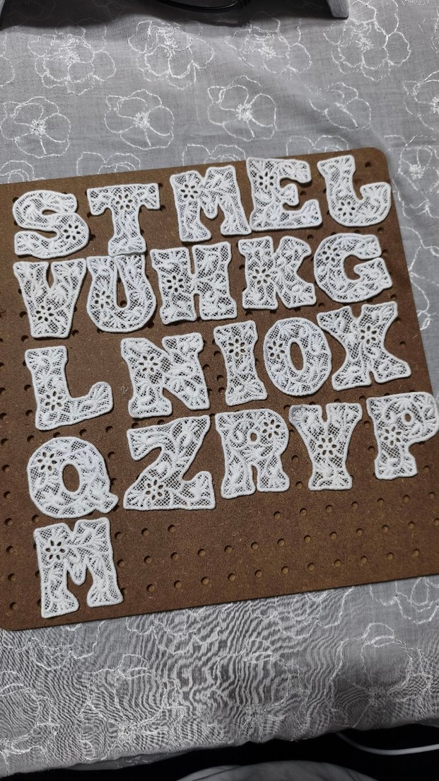 Dantel İşlemeli Bohem Alfabe Harfleri - Görsel 3