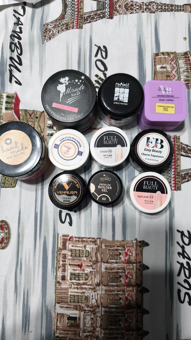 8 adet builder gel ve akrilik toz - Görsel 3