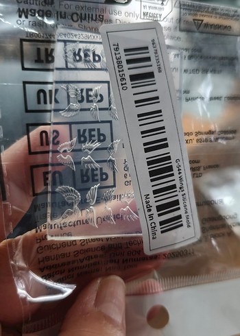 Beyaz Kanat Tırnak Süsleme Kalıbı - Görsel 4