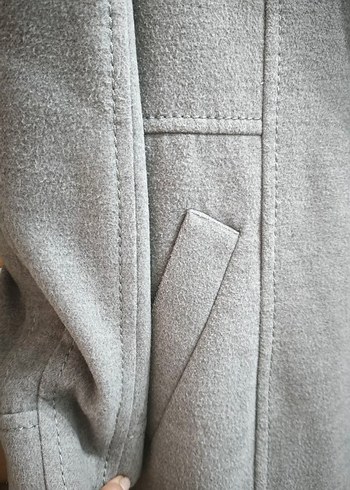 H&M Gri Kadın Kaban - Görsel 5