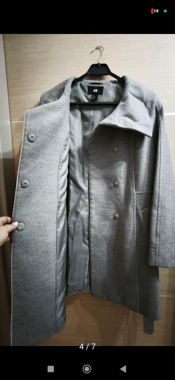 H&M Gri Kadın Kaban - Görsel 4