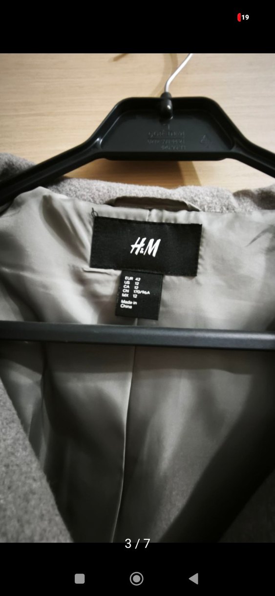 H&M Gri Kadın Kaban - Görsel 3