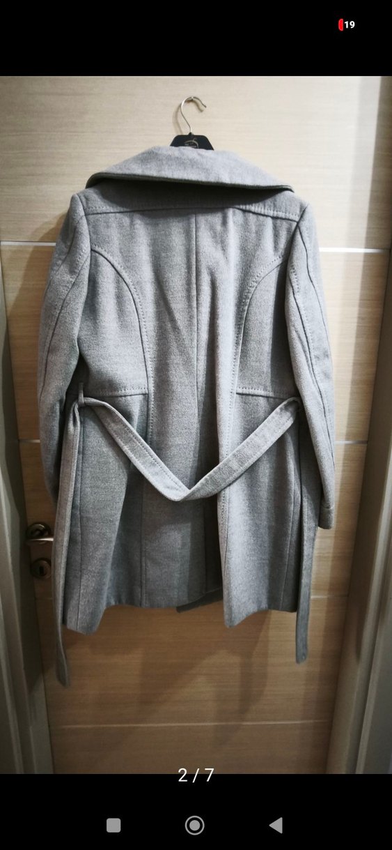 H&M Gri Kadın Kaban - Görsel 2