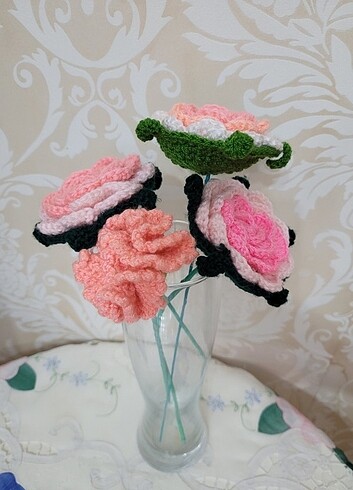 örgü güller - Görsel 8