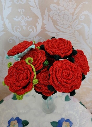 örgü güller - Görsel 12