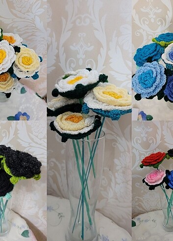 örgü güller - Görsel 18