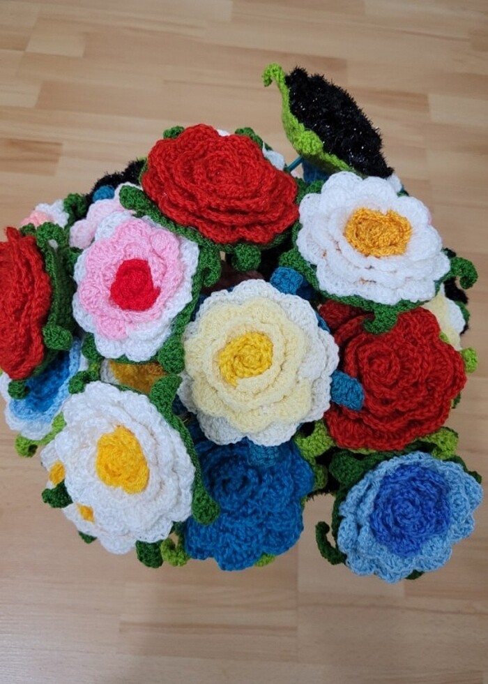 örgü güller - Görsel 4