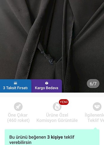 diğer Beden Diger Siyah Uzun Kollu Salaş Kadın çarşaf