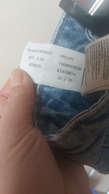 33 Beden mavi Renk Kot pantolon