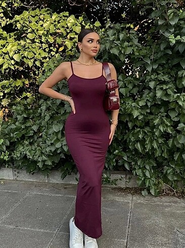 Diğer Bordo elbise