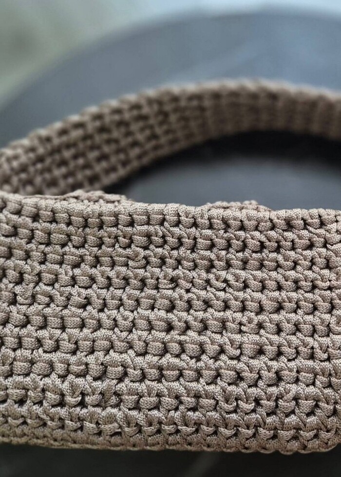 Viskon örgü çanta  - Görsel 3