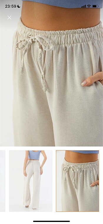 38 Beden Stradivarius Keten Pantolon