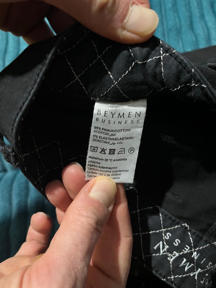 BEYMEN  siyah kot pantolon — görsel 5/6
