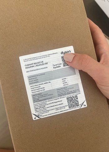 Dyson Sifir kutusunda orijinal Dyson Saç Düzleştirici, Gri-Bej