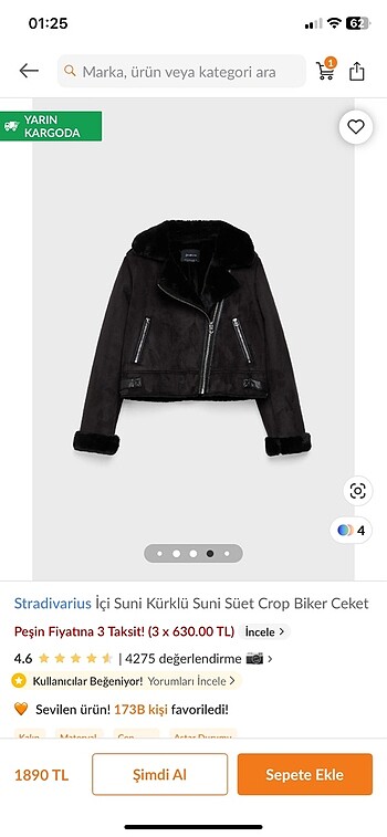 m Beden siyah Renk Stradivarius crop biker ceket