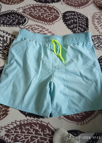 Erkek Mavi Mini Yüzme Şortu - Görsel 2