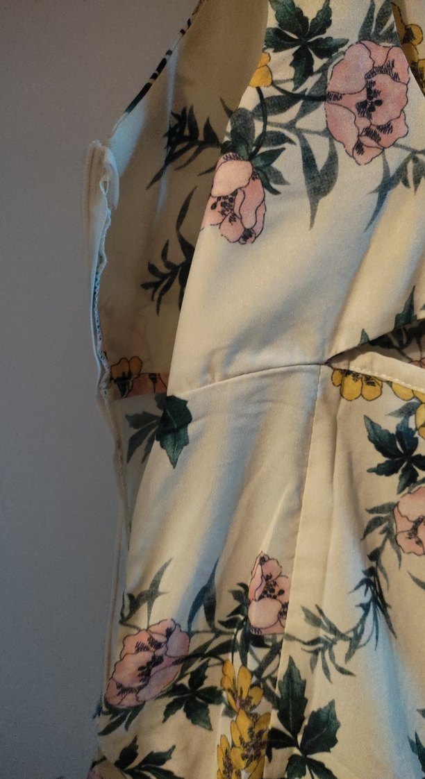 Kadın Çok Renkli V Yaka Uzun Tulum - Görsel 3