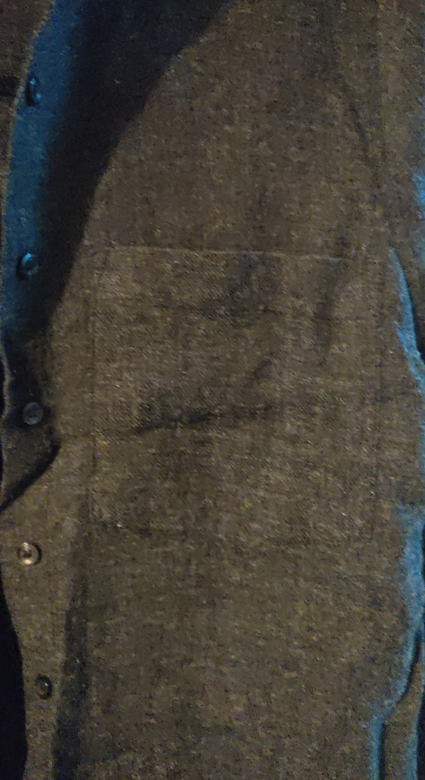 Düğmeli Siyah Keten Kadın Gömlek - Görsel 2