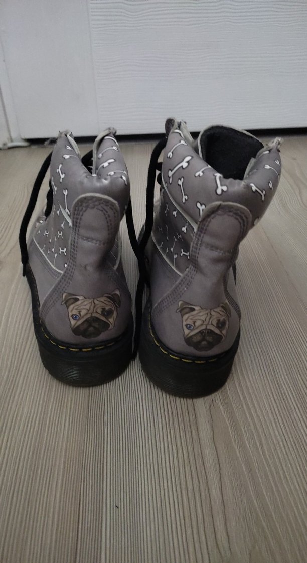 vegan deri köpek figürlü Botlar - Görsel 4