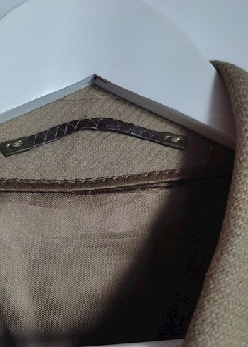 koyu bejErkek Klasik Düğmeli kaşe Kaban - Görsel 9