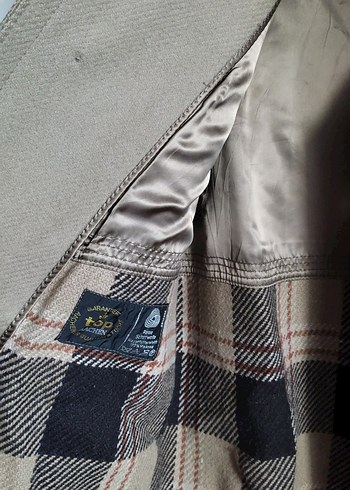 koyu bejErkek Klasik Düğmeli kaşe Kaban - Görsel 4