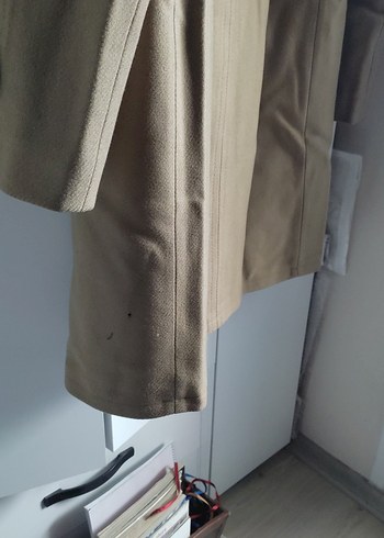 koyu bejErkek Klasik Düğmeli kaşe Kaban - Görsel 12