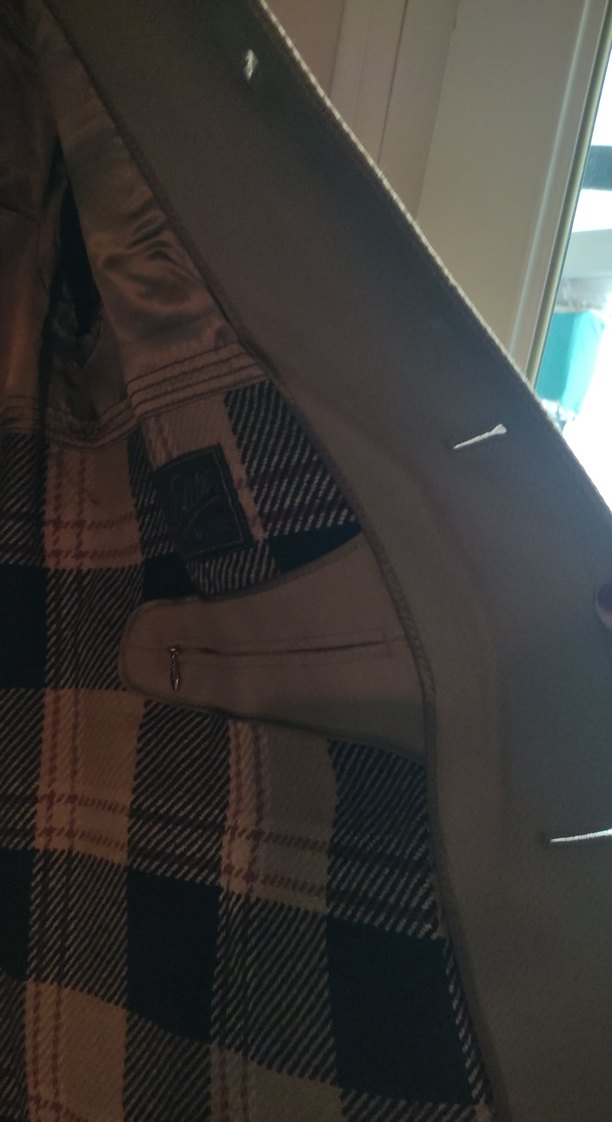 koyu bejErkek Klasik Düğmeli kaşe Kaban - Görsel 2