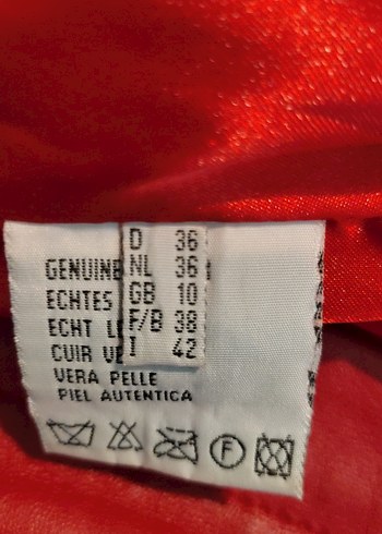 Bordo Uzun Deri Kadın Ceket - Görsel 13