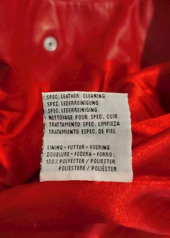 Bordo Uzun Deri Kadın Ceket - Görsel 14