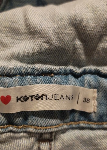 Kadın Mavi Kot Şort Salopet - Görsel 6