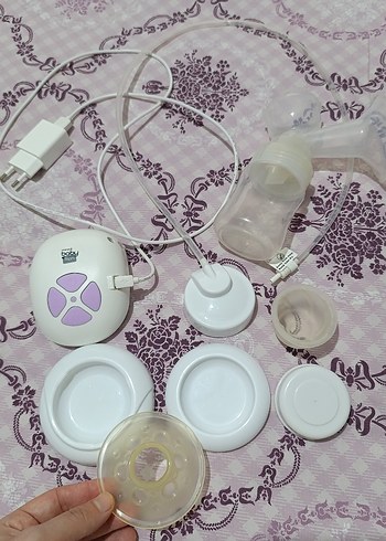 Baby Mom Tekli Elektrikli Göğüs Pompası Beyaz - Görsel 4