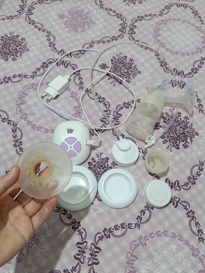 Baby Mom Tekli Elektrikli Göğüs Pompası Beyaz - Görsel 2