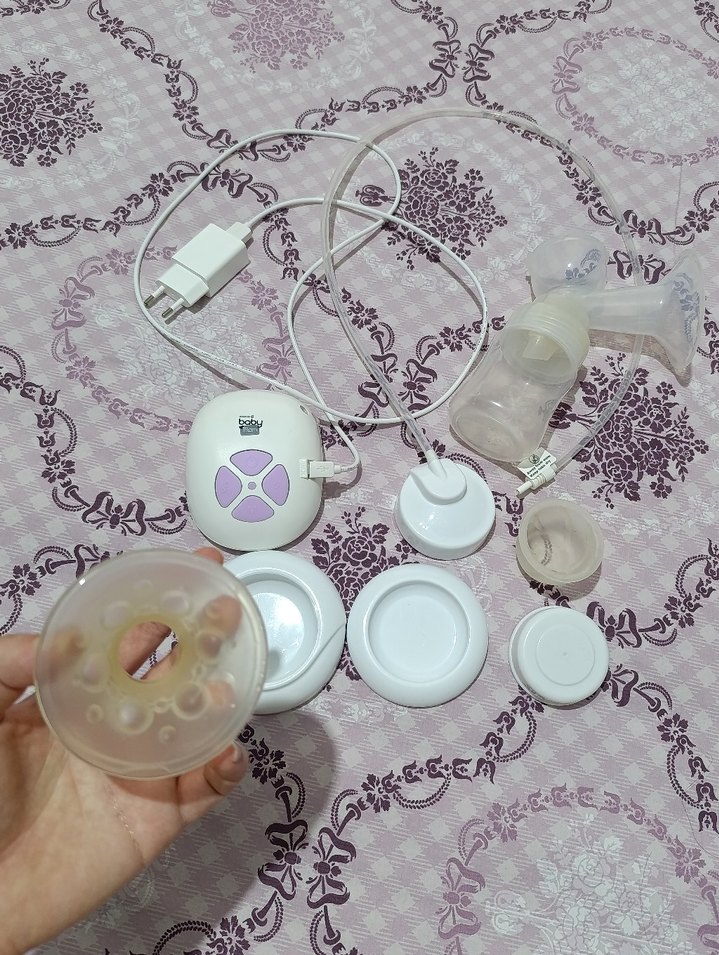 Baby Mom Tekli Elektrikli Göğüs Pompası Beyaz - Görsel 3