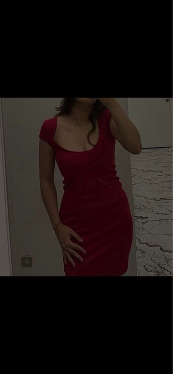 s Beden kırmızı Renk Kalem elbise