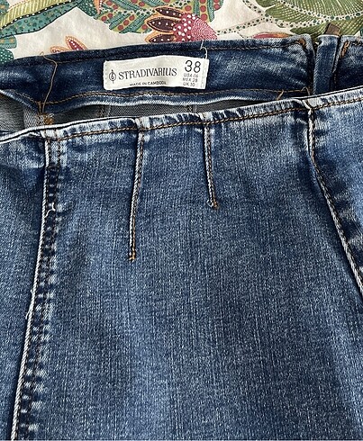 Uzun jean etek - Görsel 3