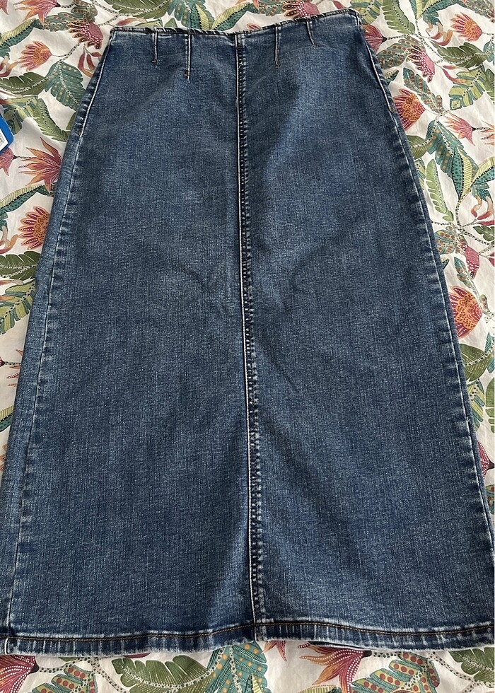 Uzun jean etek - Görsel 2