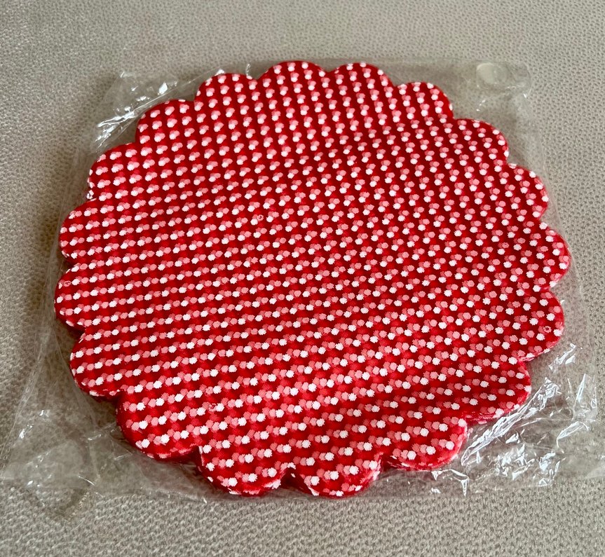 Organze Tül Puantiyeli 22 cm 100 ad Kırmızı - Görsel 2