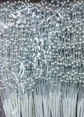 Boncuk Şerit Gümüş 100 adet - Görsel 3