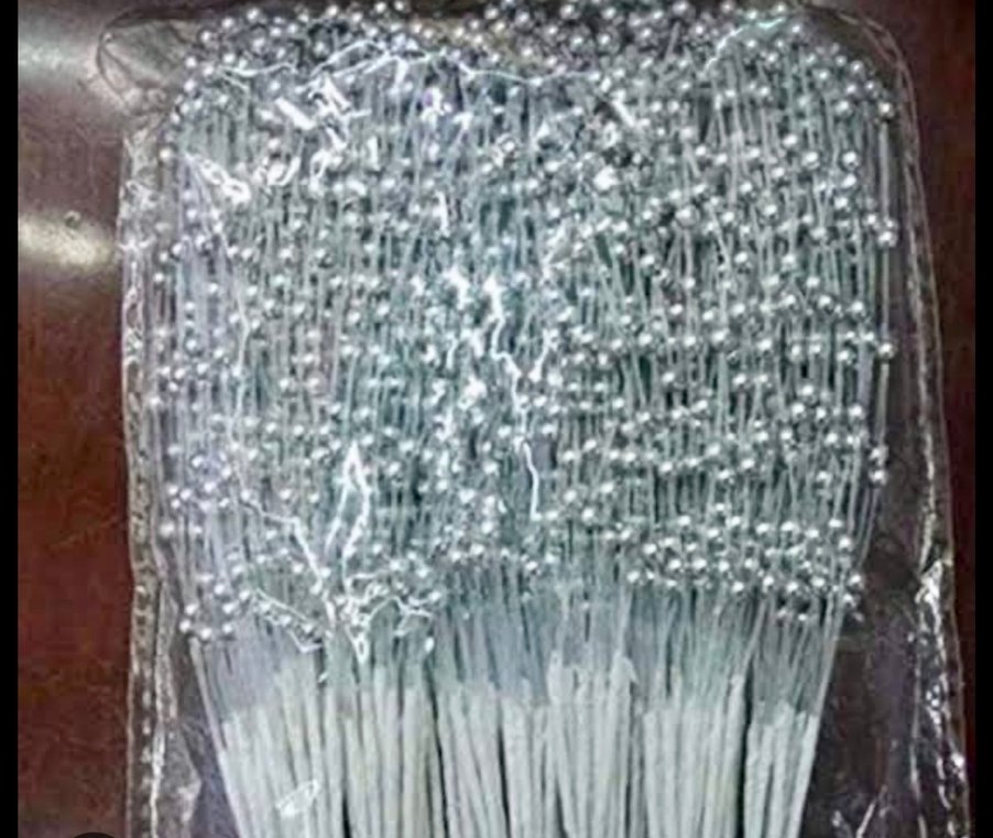 Boncuk Şerit Gümüş 100 adet - Görsel 3