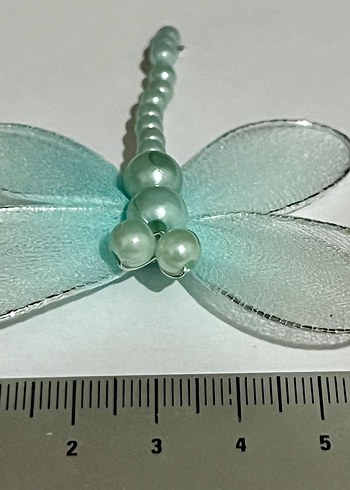 Kelebek Boncuklu Mavi 6 x 6 cm - Görsel 3