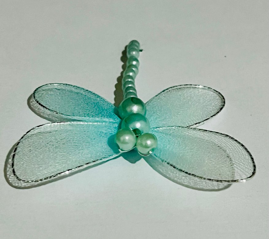 Kelebek Boncuklu Mavi 6 x 6 cm - Görsel 2