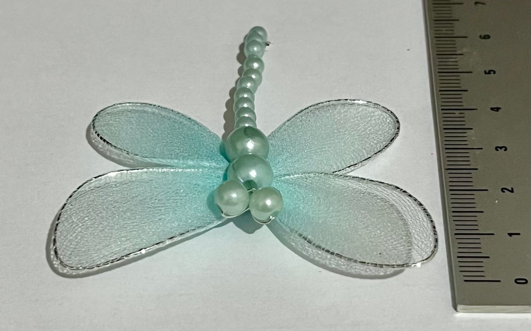 Kelebek Boncuklu Mavi 6 x 6 cm - Görsel 4