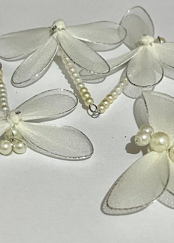 Kelebek Boncuk Beyaz 6 x 6 cm - Görsel 5