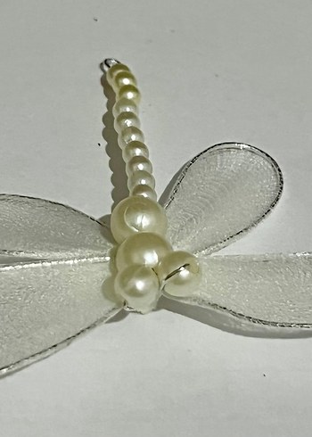 Kelebek Boncuk Beyaz 6 x 6 cm - Görsel 2