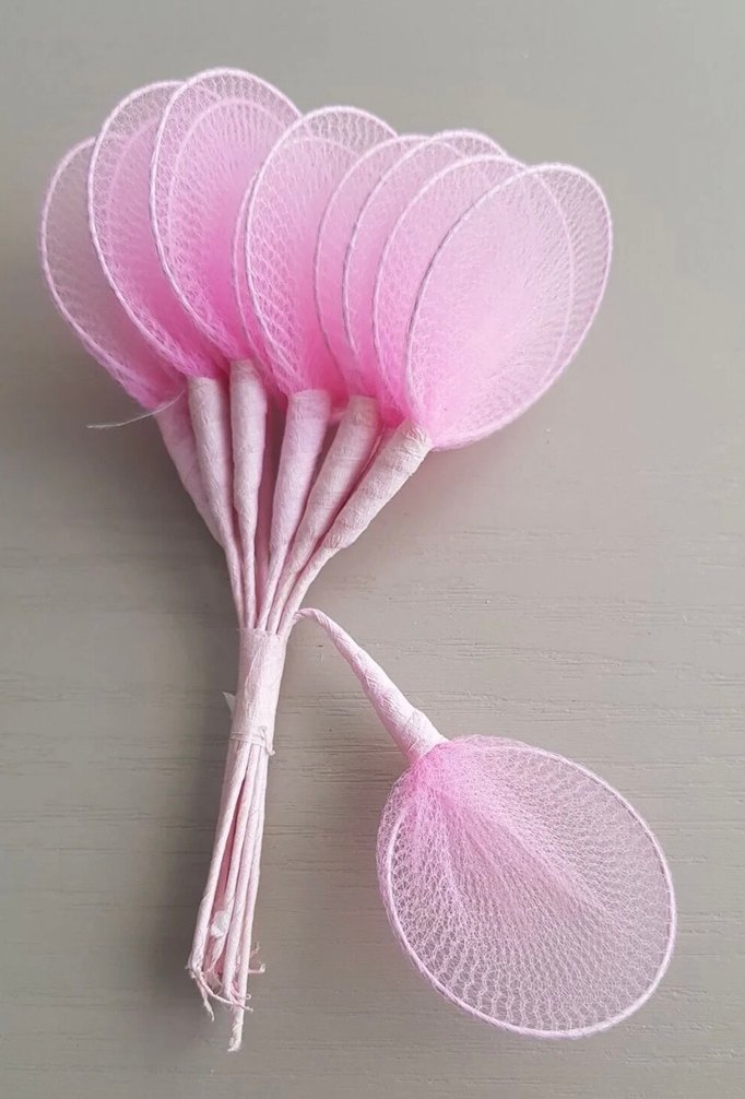 Raket Tül Pembe 100 adet - Görsel 4